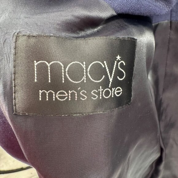 Lauren Ralph Lauren Mens Navy Blue Blazer Size 44L Single-Breasted Classic Fit - Picture 4 of 8